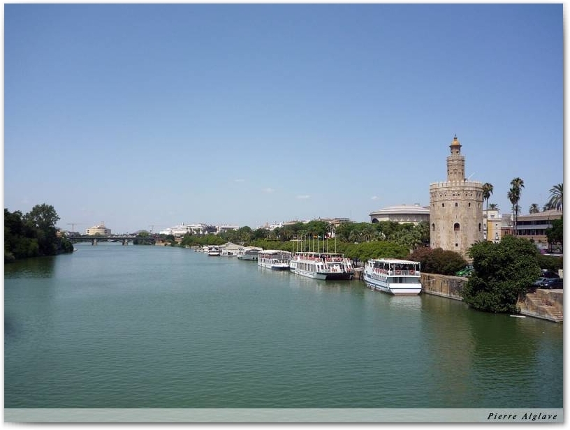 La torre de Oro et la Plaza de Toros