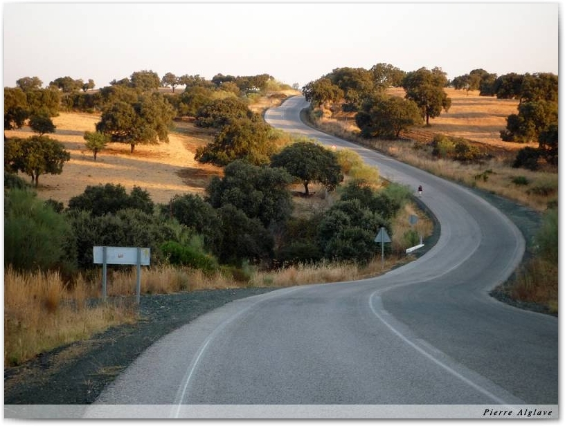 La route après Castilblanco de los arroyos