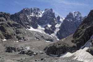 Le Mont Pelvoux depuis le Glacier Noir