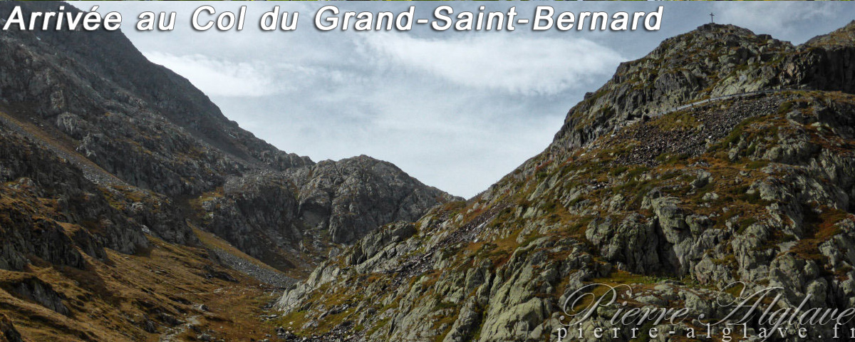 Arrivée au col du Grand-Saint-Bernard