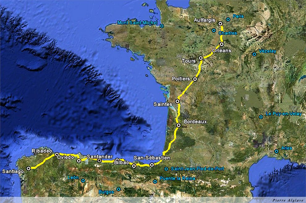 Itinéraire Voie de Tours et Camino Norte