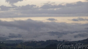 San Gimignano : la campagne après la pluie
