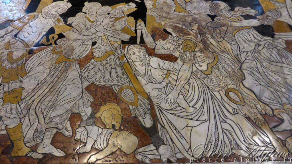 Cathédrale Santa Maria Assunta : marqueterie de marbre