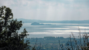 Première vision du lac Bolsena