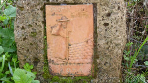 Une balise de la Via Francigena