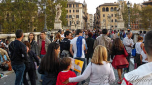 Sur le pont Saint-Ange