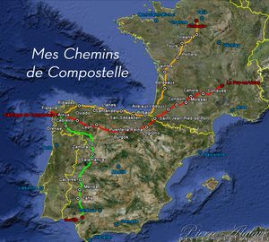 Mes trois Chemins de Compostelle