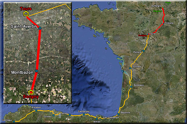 sorigny tours distance