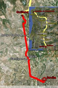 De Séville à Guillena : 23 km Étape vers Guiillena