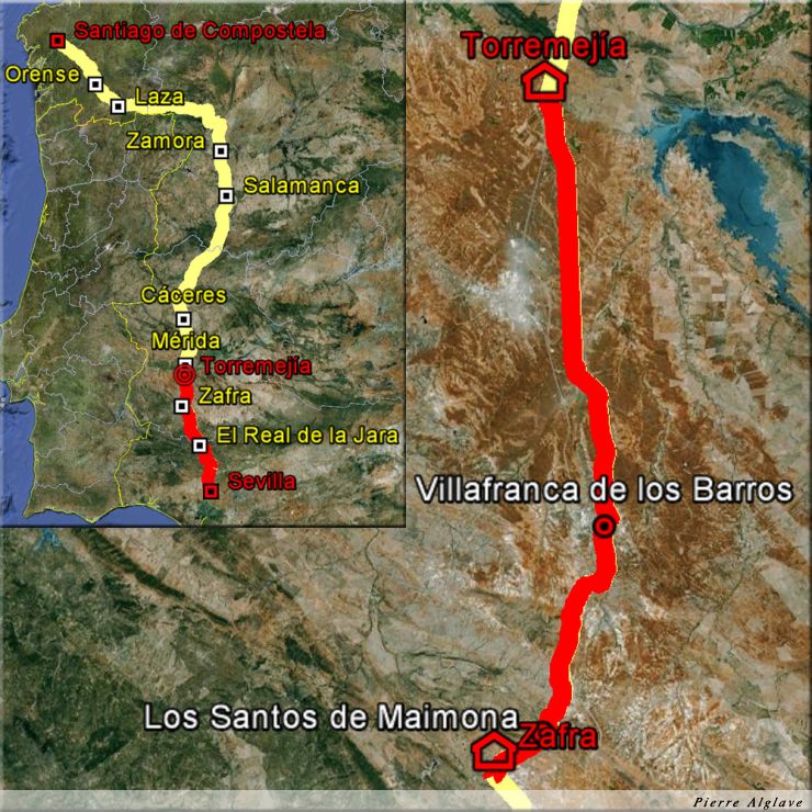 De Zafra à Torremegia : 49 km