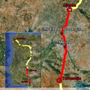 Étape Aljucen sur la Via de la Plata